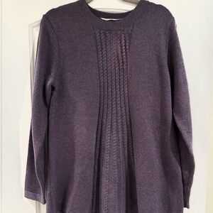 Soft Surroundings Purple Textured Sweater